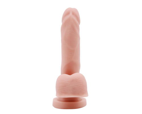 Телесный фаллоимитатор-реалистик Dual Density Dildo - 14,5 см.