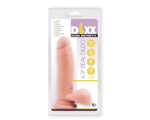 Телесный фаллоимитатор-реалистик Dual Density Dildo - 17,5 см.