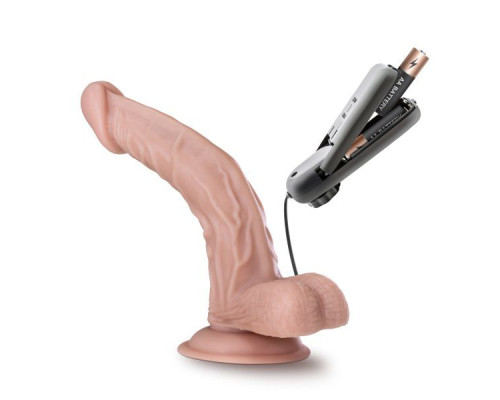 Телесный вибратор-реалистик Dr. Sean 8 Inch Vibrating Cock - 20,3 см.