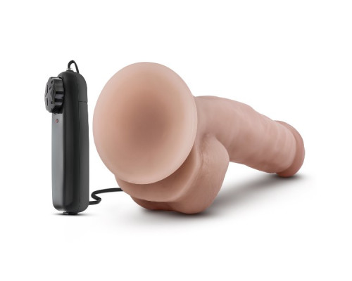 Телесный вибратор-реалистик Dr. Jay  8.75 Inch Vibrating Cock - 22,2 см.