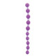 Фиолетовая анальная цепочка JUMBO JELLY THAI BEADS CARDED LAVENDER - 31,8 см.