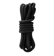 Черная хлопковая веревка для связывания - 3 м.