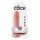 Телесный фаллоимитатор 8  Cock with Balls - 21,3 см.