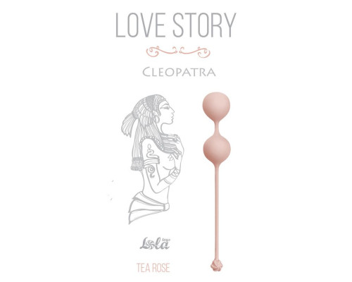 Розовые вагинальные шарики Cleopatra Tea Rose