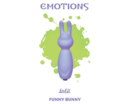 Фиолетовый мини-вибратор с ушками Emotions Funny Bunny Lavender