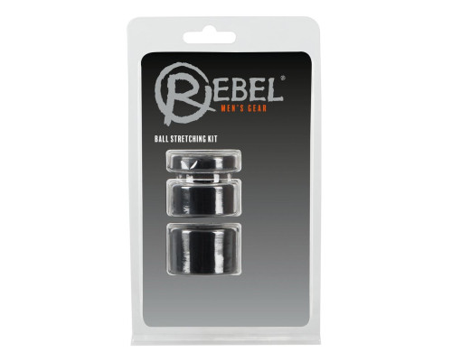 Набор из 3 колец для утяжки мошонки Rebel Ball Stretching Kit