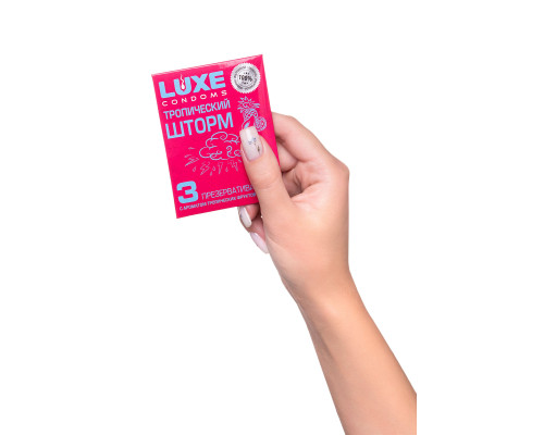 Презервативы с ароматом тропический фруктов «Тропический шторм» - 3 шт.