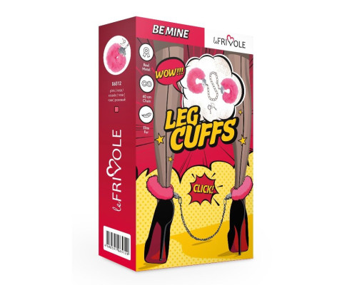 Металлические оковы с розовым мехом