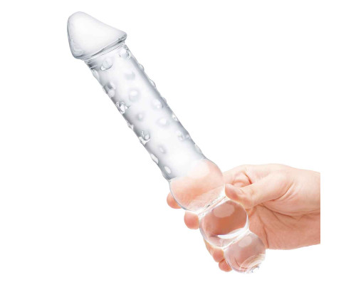 Прозрачный двухсторонний стимулятор 12  Double Ended Dildo - 28 см.