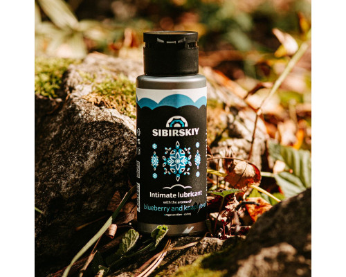 Пролонгирующий интимный лубрикант SIBIRSKIY с ароматом черники и василька - 100 мл.
