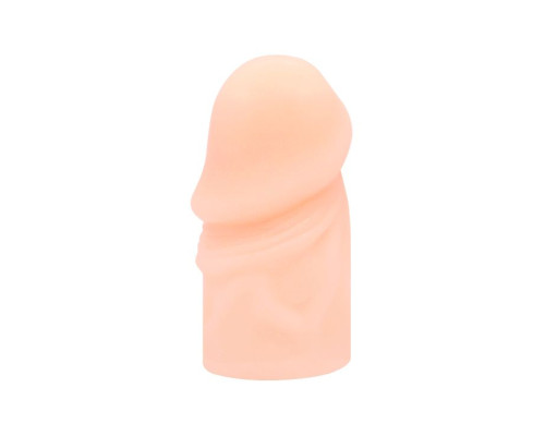 Телесная насадка-удлинитель на пенис фаллической формы - 7,5 см.