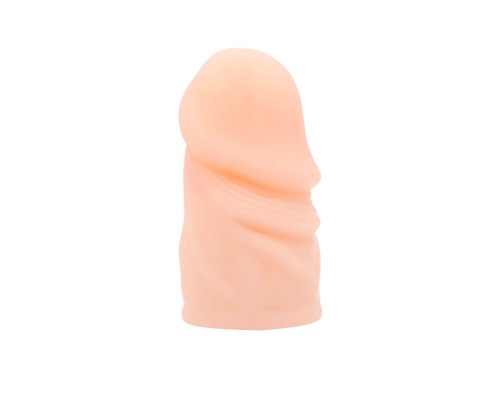 Телесная насадка-удлинитель на пенис фаллической формы - 7,5 см.