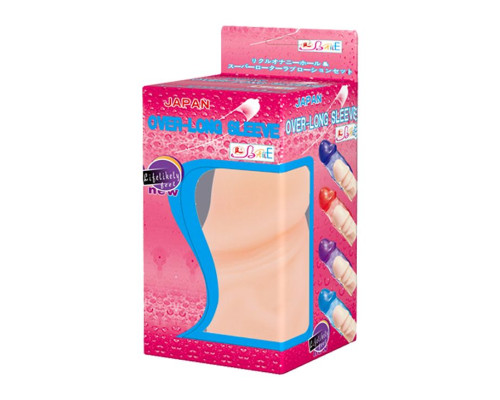 Телесная насадка-удлинитель на пенис фаллической формы - 7,5 см.