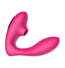 Розовый вибромассажер Clitoral Sucking Vibrator OG для стимуляции клитора и точки G