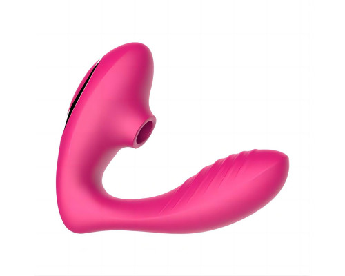 Розовый вибромассажер Clitoral Sucking Vibrator OG для стимуляции клитора и точки G