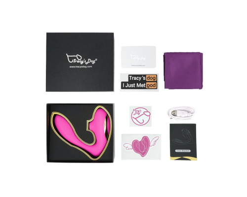 Розовый вибромассажер Clitoral Sucking Vibrator OG для стимуляции клитора и точки G