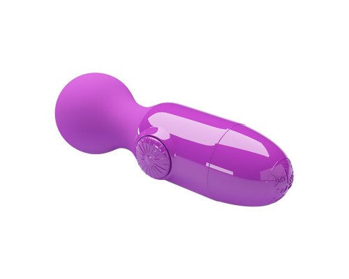 Фиолетовый мини-вибратор с шаровидной головкой Mini Stick