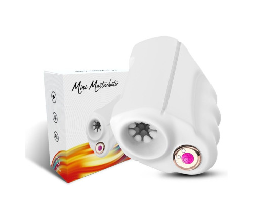 Белый вибромастурбатор Mini Masturbator