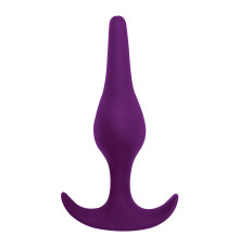 Фиолетовая анальная пробка Smooth - 12,5 см.