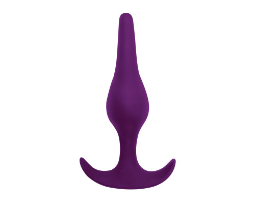 Фиолетовая анальная пробка Smooth - 12,5 см.