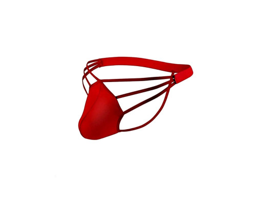 Красные сексуальные трусы-стринги на тонких бретелях