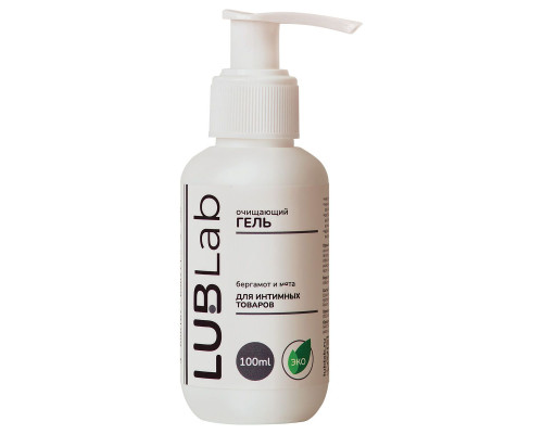 Очищающий эко-гель для секс-игрушек с ароматом бергамота и мяты - 100 мл.