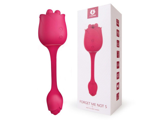 Розовый вибромассажер Forget Me Not 5 - 20,6 см.