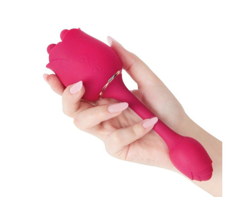 Розовый вибромассажер Forget Me Not 5 - 20,6 см.