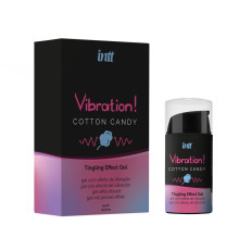 Жидкий вибратор Vibration Cotton Candy с ароматом сахарной ваты - 15 мл.