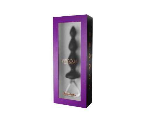 Черная анальная ёлочка Arrow - 20,1 см.