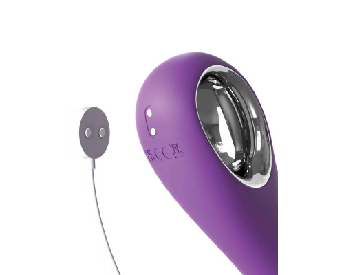 Сиреневый вибростимулятор с помпой и имитатором языка Her Ultimate Pleasure Pro