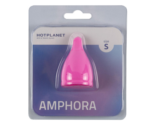 Розовая менструальная чаша Amphora S