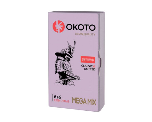 Презервативы OKOTO Mega Mix - 12 шт.