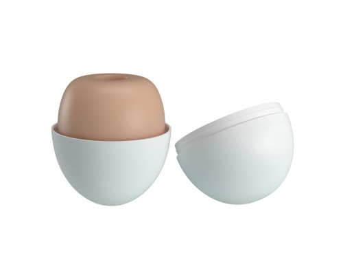 Бежевый мастурбатор-яйцо Pleasure Egg II