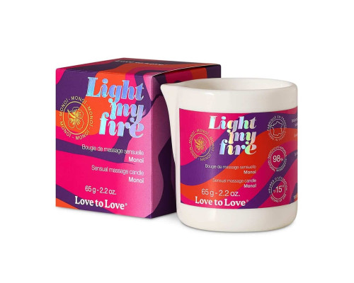 Массажная свеча Light My Fire Monoi с ароматом моной - 65 гр.