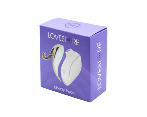 Белый вакуумный стимулятор клитора Liberty Swan