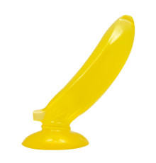 Желтый стимулятор в форме банана - 17 см.