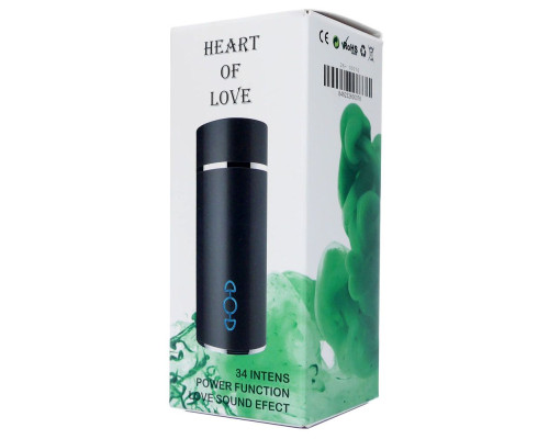 Мастурбатор-вагина с вибрацией Heart Of Love в колбе в форме сердца