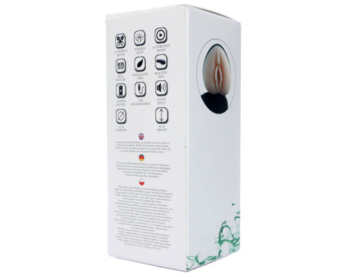 Мастурбатор-вагина с вибрацией Heart Of Love в колбе в форме сердца