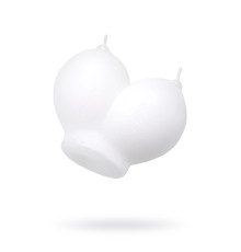 Белая сувенирная свеча «Сиськи»