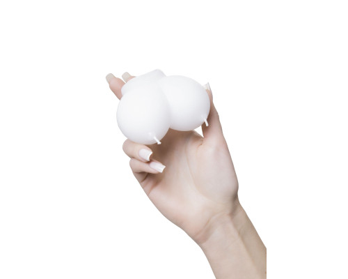 Белая сувенирная свеча «Сиськи»