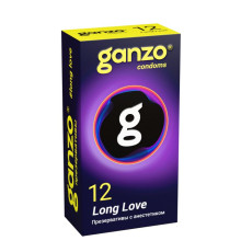 Презервативы с анестетиком для продления удовольствия Ganzo Long Love - 12 шт.