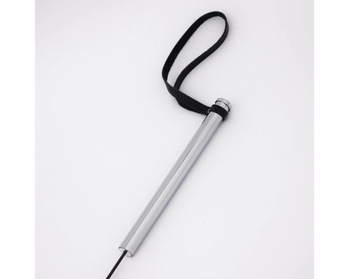 Черный стек с металлической ручкой