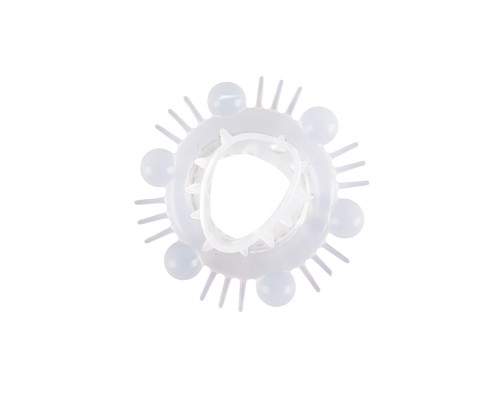 Стимулирующая насадка на пенис с несколькими видами рельефа