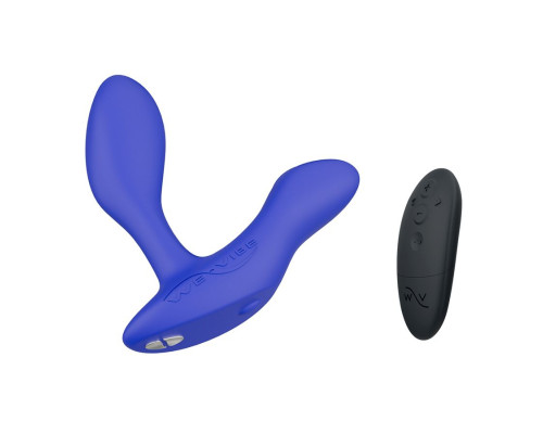 Синий вибростимулятор простаты We-Vibe Vector+