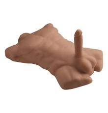 Карамельный мужской торс с фаллоимитатором SILEXD Apollo L 7