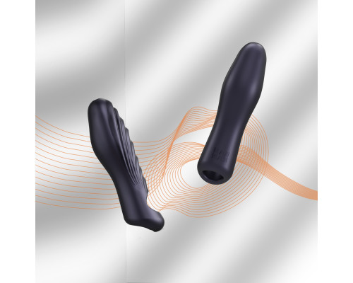 Сливовая силиконовая насадка на пенис с подхватом Manwan Ryzer