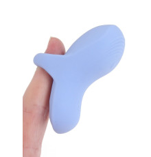 Голубой сенсорный вибромассажёр на палец Fuzu Sensa