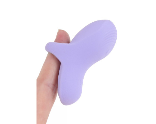 Сиреневый сенсорный вибромассажёр на палец Fuzu Sensa