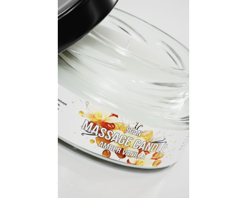 Массажная свеча «Амбра и ваниль» - 50 мл.